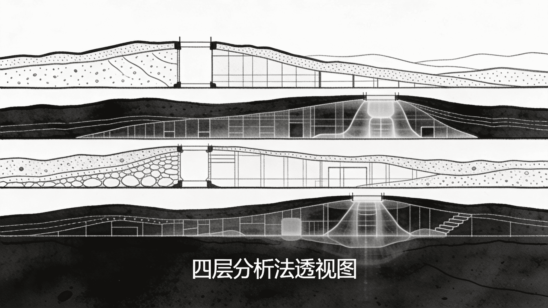 四层分析法透视图